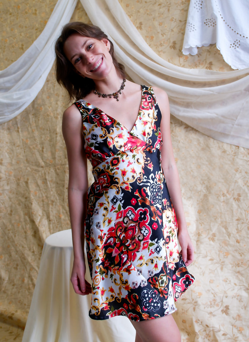 Printed Slip Dress  Luce Threads