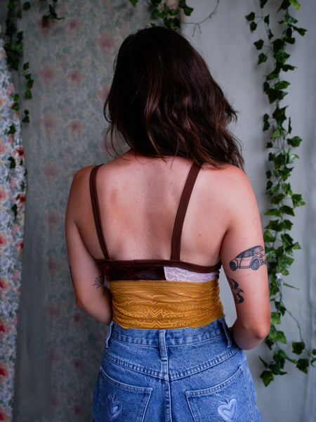 Patchwork Rust Lace Tanktop