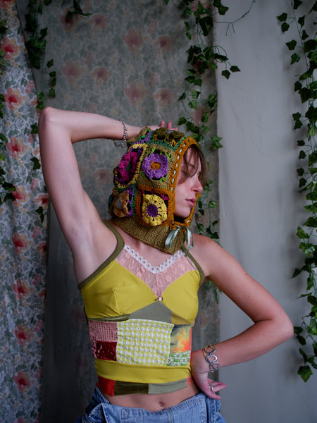 Crochet Flower Bonnet