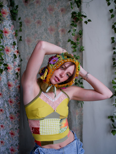 Crochet Flower Bonnet