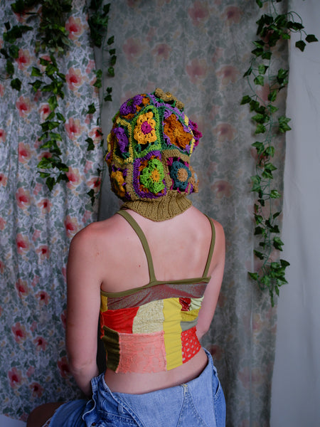 Crochet Flower Bonnet