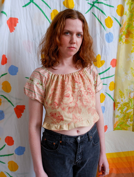 Floral Puff Sleeve Blouse