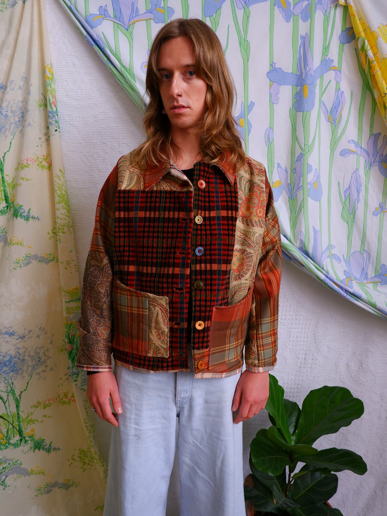 Patchwork Plaid and Paisley Jacket