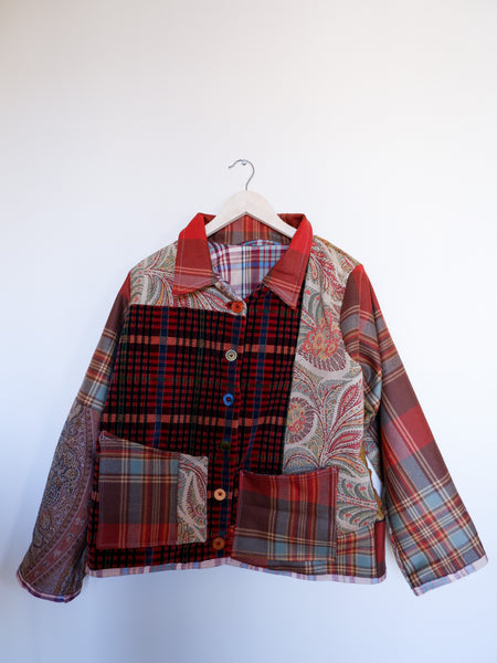 Patchwork Plaid and Paisley Jacket
